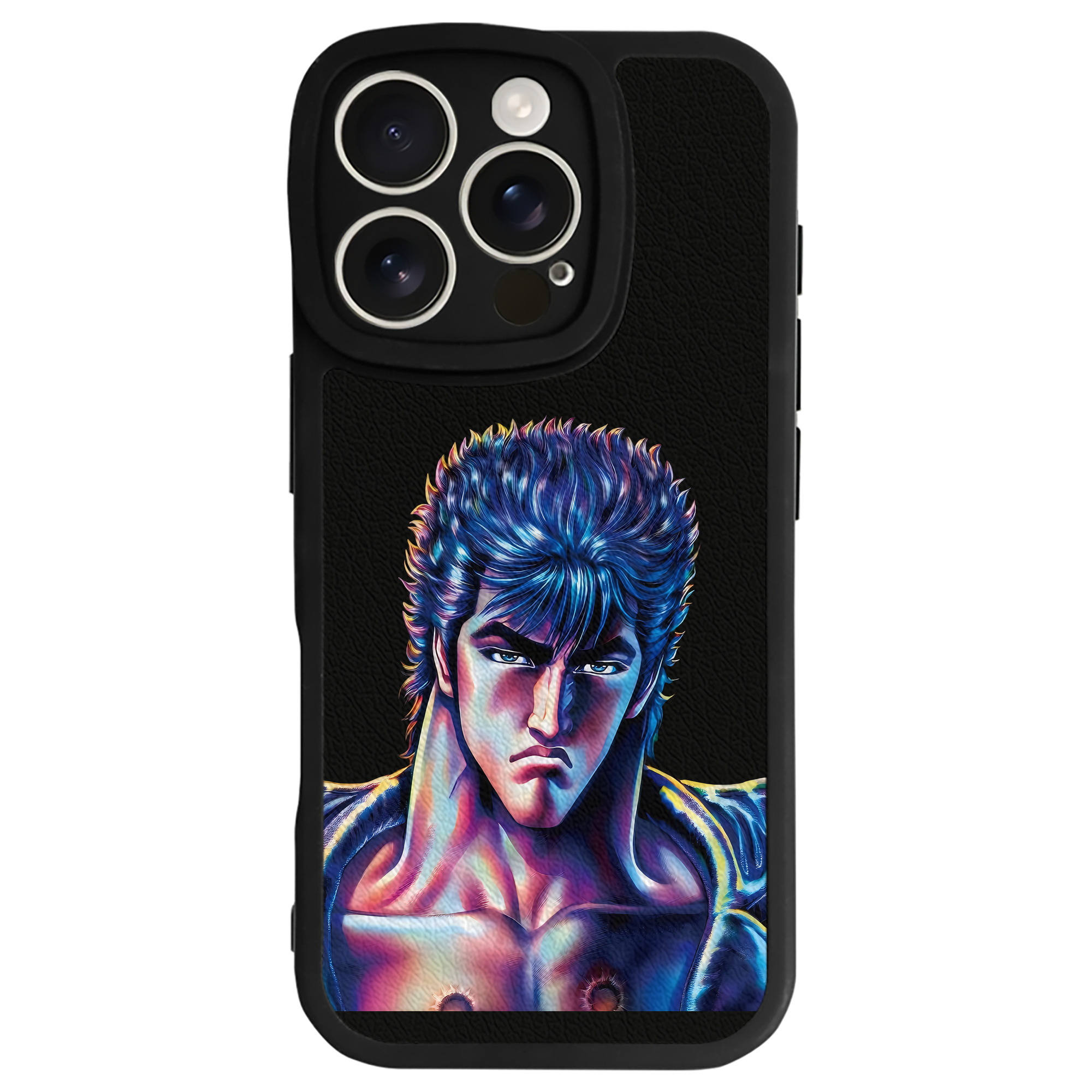 （画像用） 北斗の拳 Fist of the North Star 【iPhone 16シリーズ対応】シリコンスマホケース（レザー調） 材質：シリコン